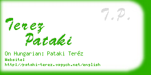 terez pataki business card
